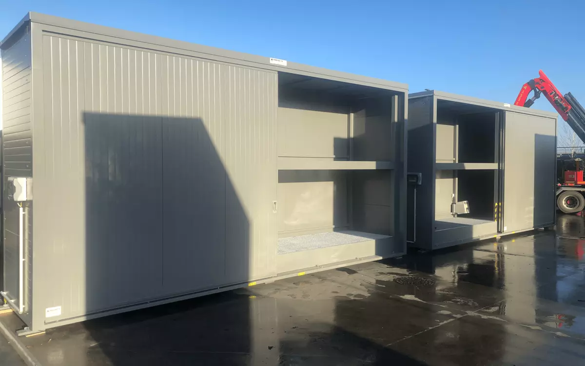 geïsoleerde IBC opslag