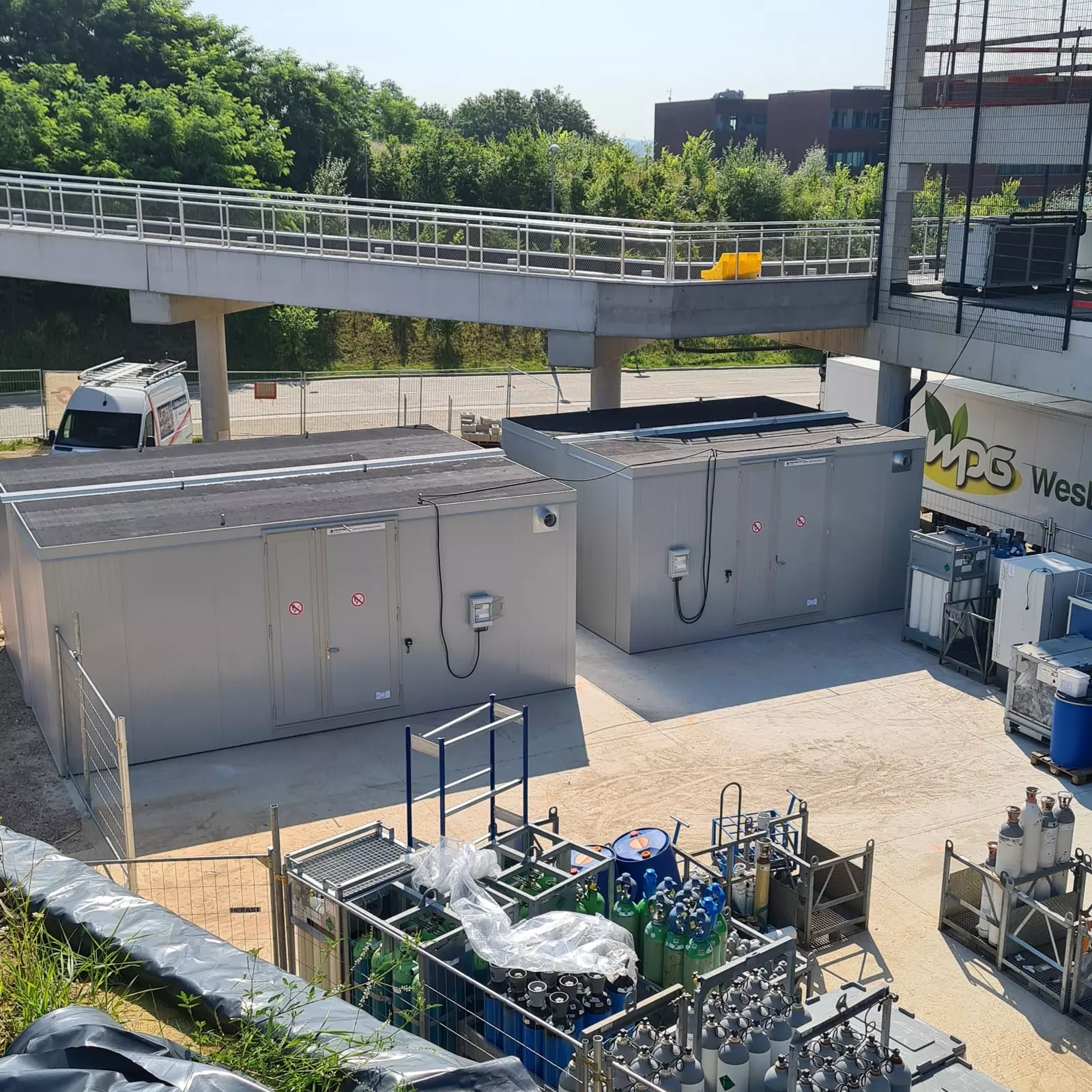 brandwerende opslagcontainer UZ Leuven