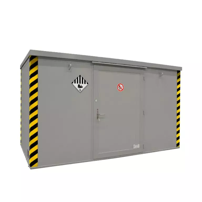 Betreedbare brandwerende container