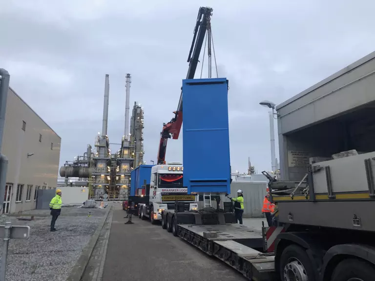 Opslagcontainers voor Vynova